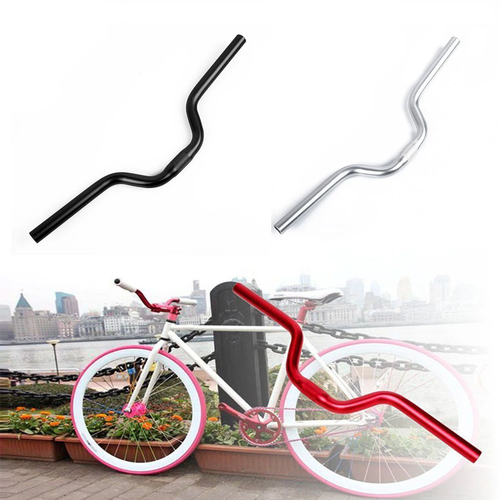 

Fixed Gear Fixie Bike Bicycle Cycling Alloy Riser Handlebar Handle Bar 25.4mm