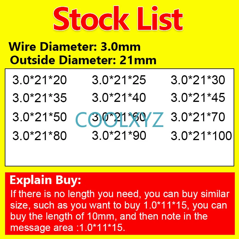 Сжатая пружина возвратная давление релиз проволока Диаметр 3 0 мм наружный
