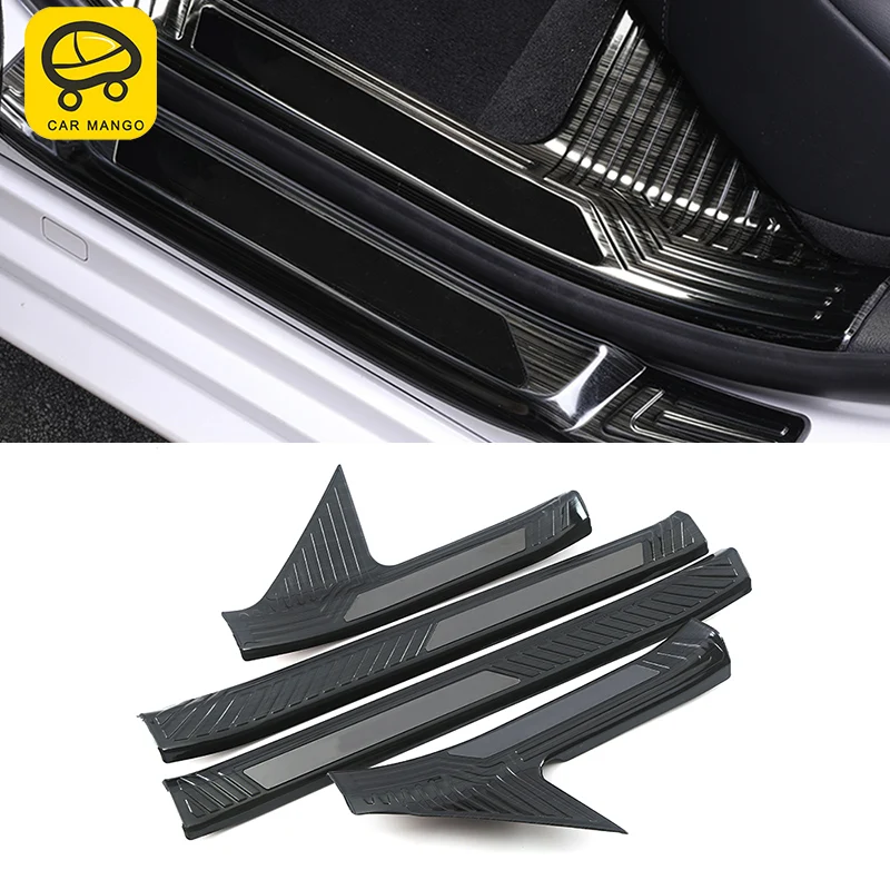 CARMANGO для Lexus ES 2018 2019 ES200 ES260 Автомобильная дверь накладки пороги Plate Trim