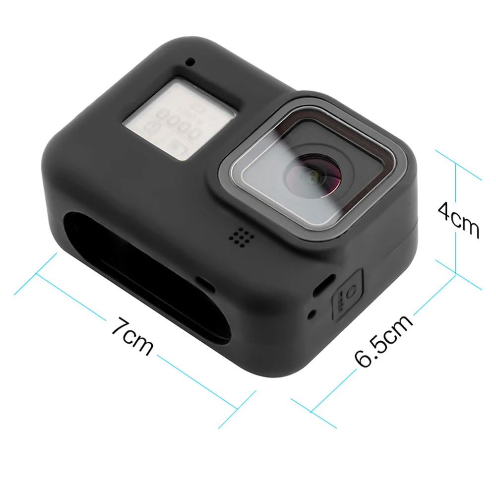 Защитные силиконовые чехлы + ремешок для GoPro Hero 8 Black аксессуары мягкая резиновая