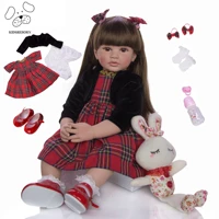 keiumi wholesale reborn baby dolls 60 cm silicone vinyl realistic boneca reborn menina for kids birthday christmas gifts