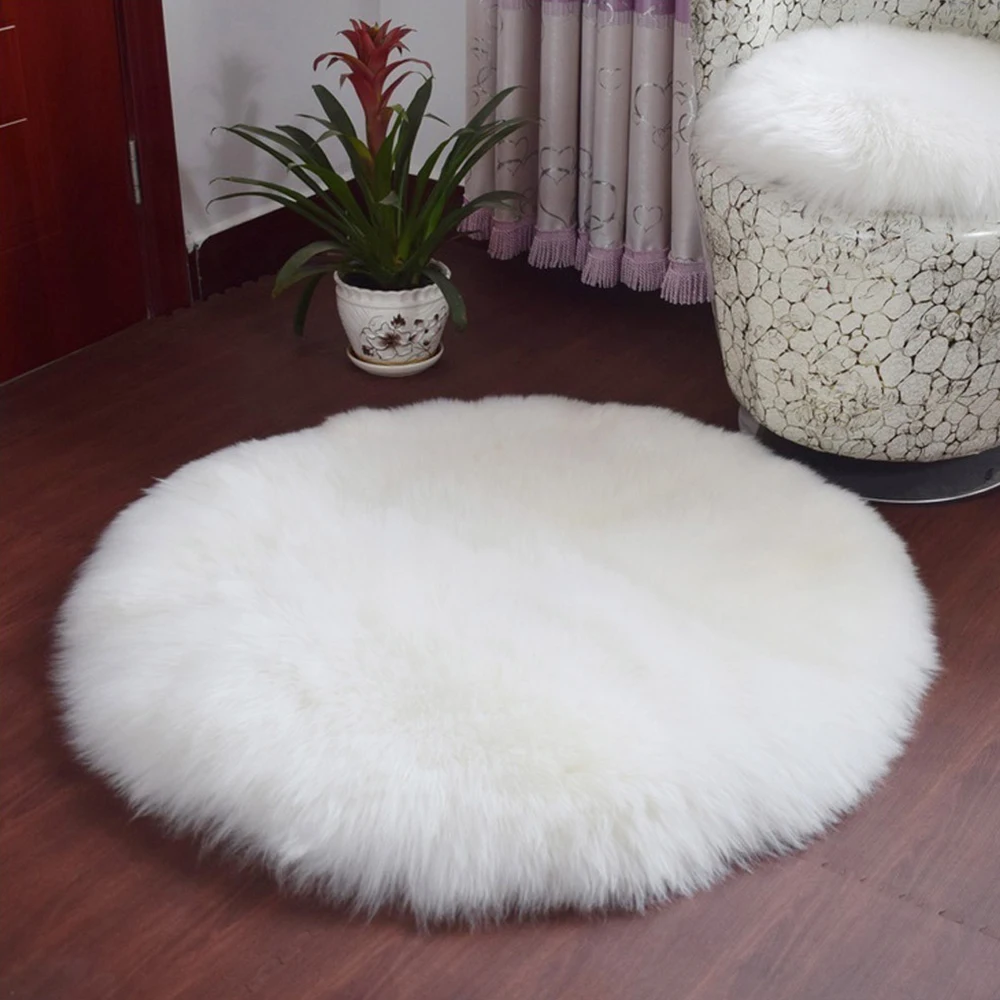 Мягкий ковер из искусственной овчины чехол для стула шерсти теплый ворсистый