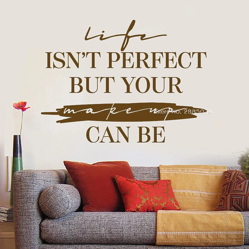 Виниловые Стикеры для салона красоты с вдохновляющими цитатами настенные