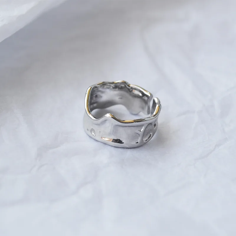 SRCOI модное складное открытое неравномерное широкое кольцо Европейская ручная