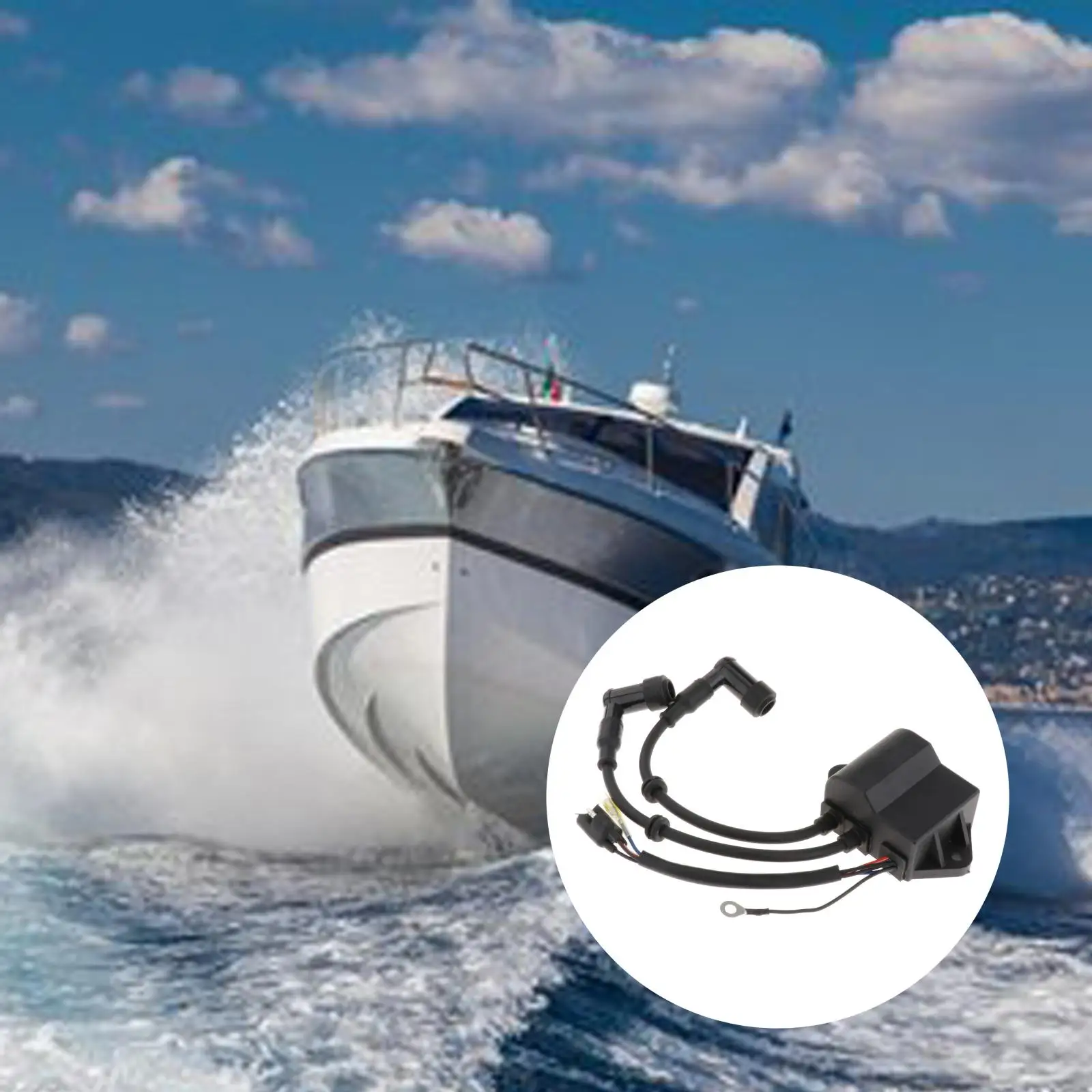 

Electric Motor CDI Unit CDI Coil Assy Fit for Suzuki Outboard 2 Stroke Engine Motor DT6 32900-98101 Replace Accessories