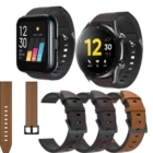 Ремешок кожаный для наручных часов Realme Watch S, сменный спортивный браслет для смарт-часов Realme, 20 22 мм