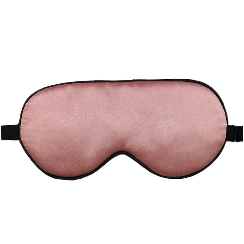 SISISILK Silk Eye Sleep Mask Pure 100% Women Men With Black Trimming Rosy Pink Luxury Sleeping | Дом и сад