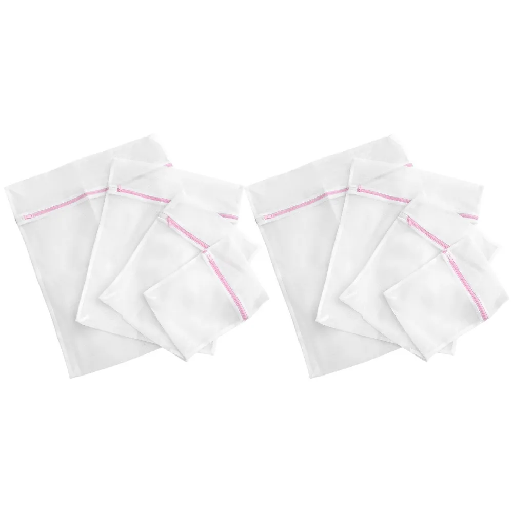 

8Pcs Mesh Laundry Bag Reusable Washing Machine Bag Clothes Storage Pouch