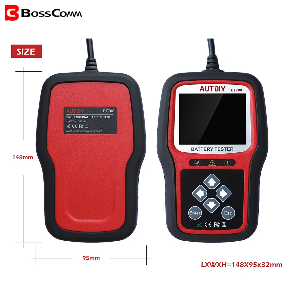 Автоматический автомобильный рычаг управления Батарея Тестер 12/24V автомобиль