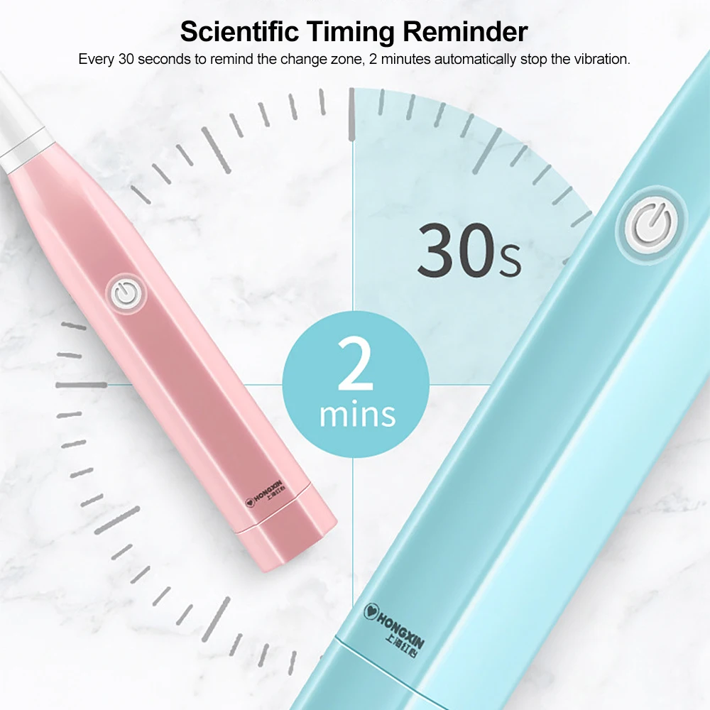 Электрическая зубная щетка Модернизированная Водонепроницаемая ультразвуковая