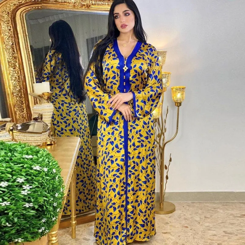 

Eid Mubarak Abaya Dubai Turkey Arabic Muslim Dress Islam Clothing Dresses Abayas For Women Jalabiya Robe Longue Femme Kaftan