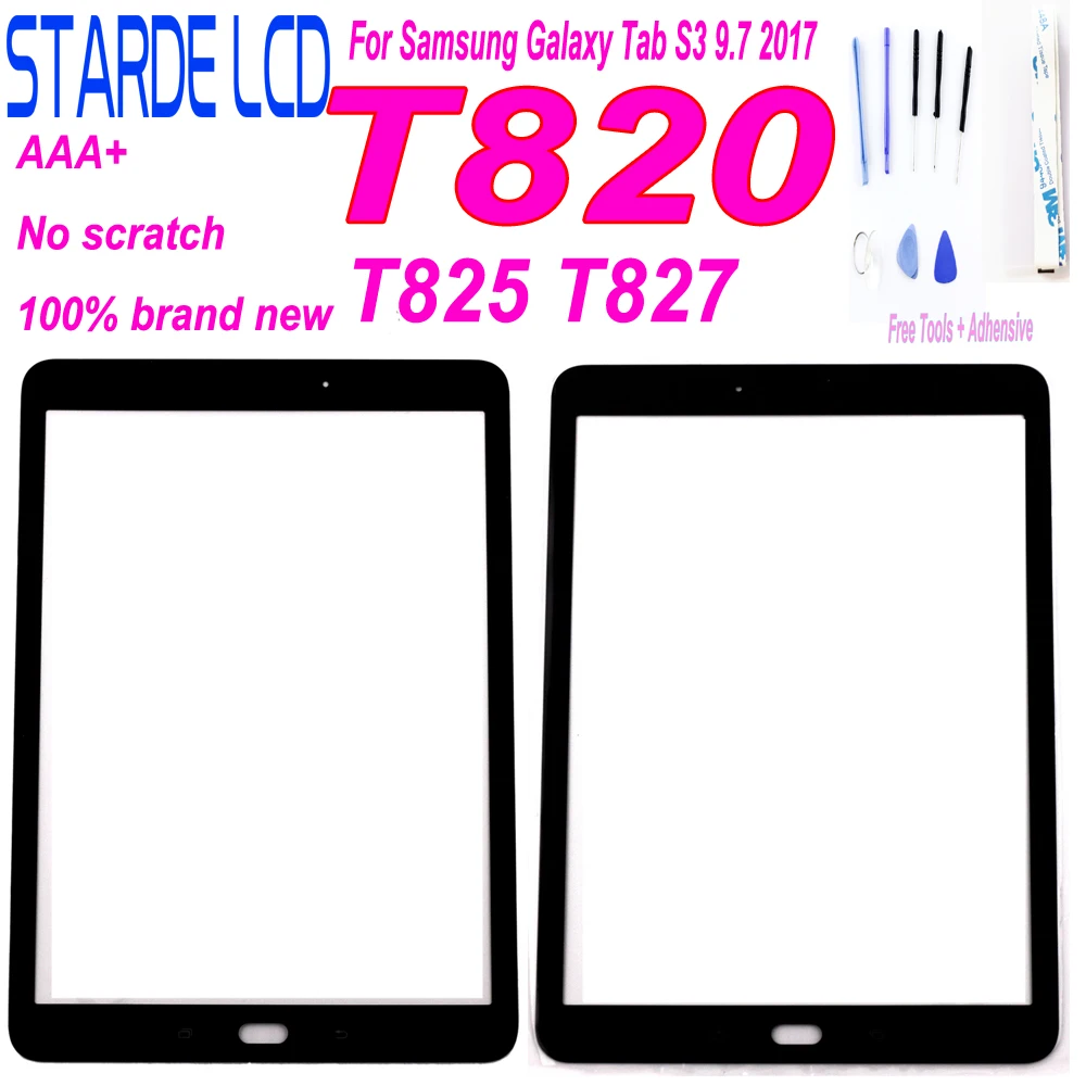 1 шт. для Samsung Galaxy Tab S3 9 7 2017 T820 T825 T827 Переднее стекло дюйма сенсорный экран ЖК