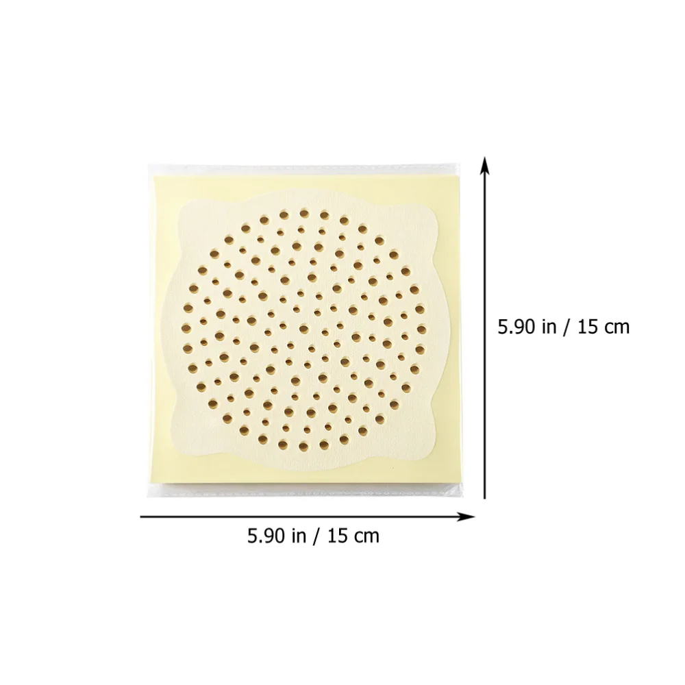 

2 Bags of Disposable Floor Drain Filtering Sticker Anti-blocking Filter Decals