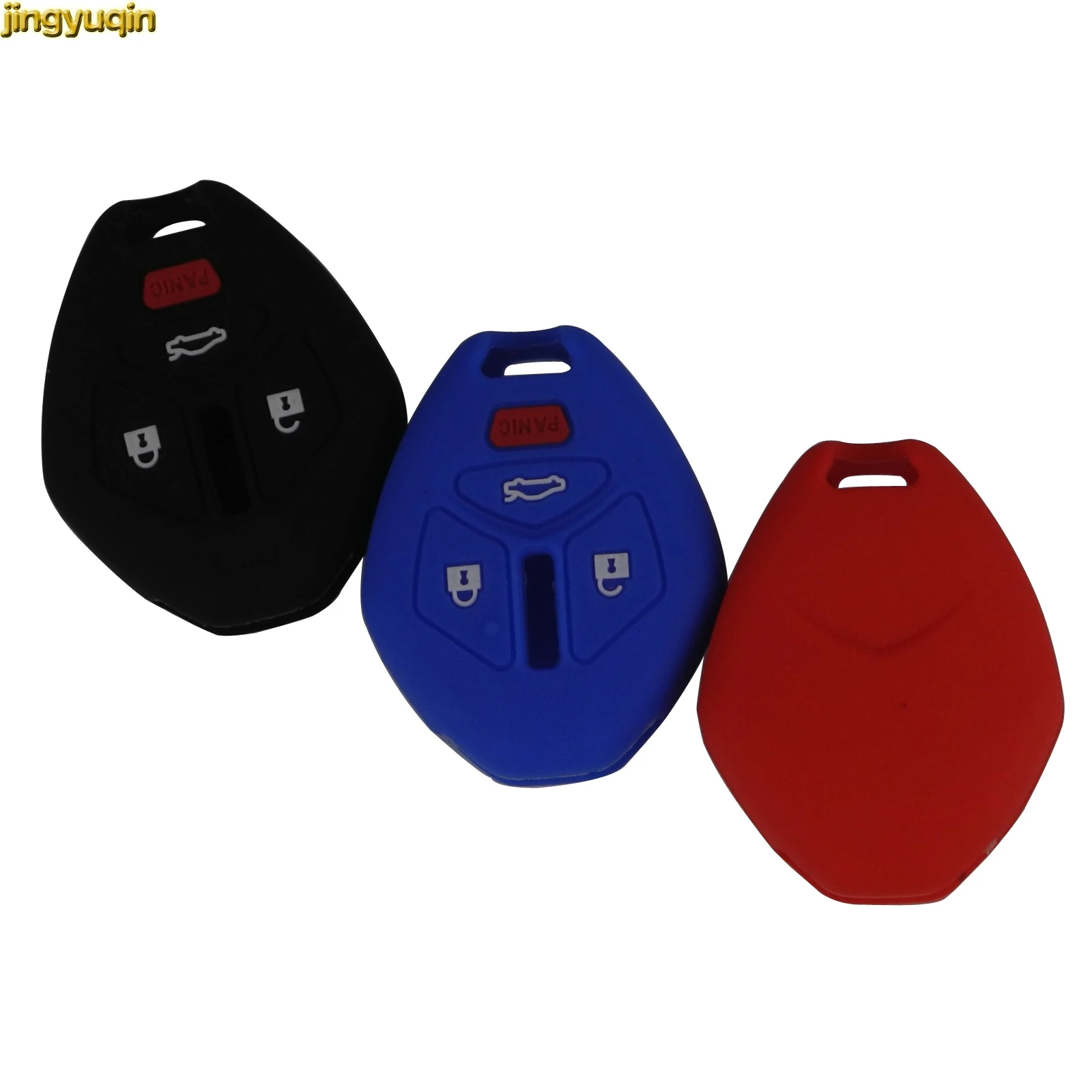Jingyuqin 4 кнопки дистанционного силикона авто ключ чехол FOB для MITSUBISHI/Eclipse/Galant/Lancer
