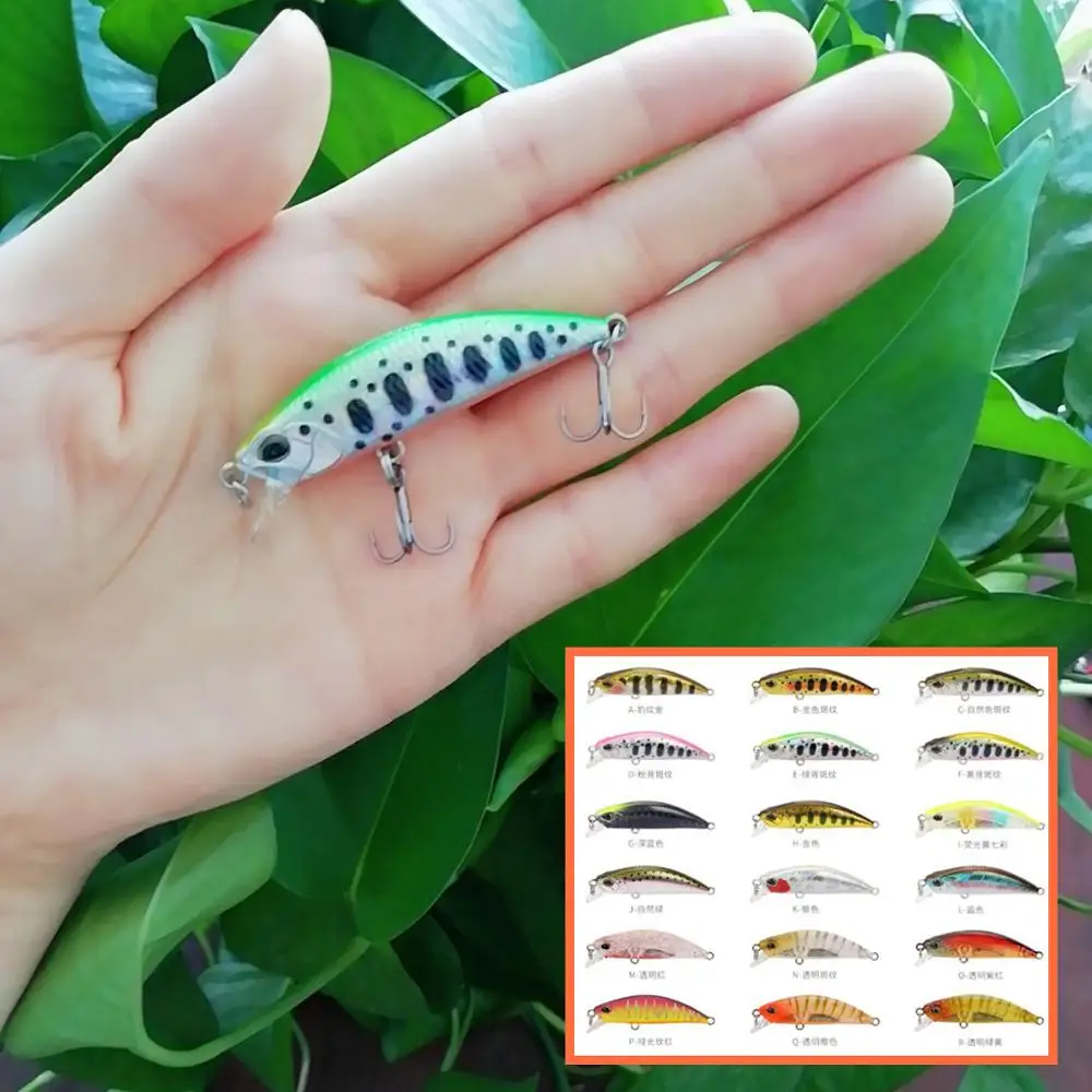 Tsurinoya, 14 шт., продукт, 14 цветов, 50 мм, 5,0 г, жесткая приманка, маленькая приманка, приманка для рыбалки, окуня, Тонущая блесна, рыболовные приманки dw63