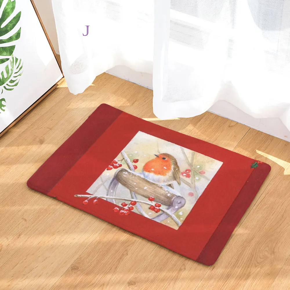 На Рождество для дома нескользящий дверной коврики коврик гостиной кухонь