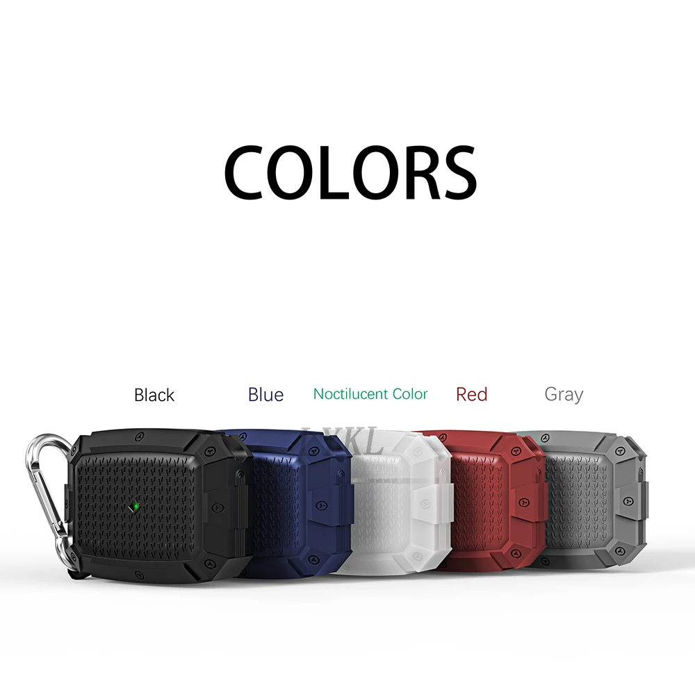 

Shockproof Case for AirPods Pro Cover Noctilucent Earpods Case Silicone Earphone Coque for AirPod Air Pods Pro Funda Etui Cases