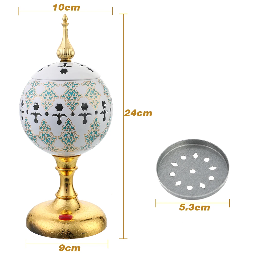 1 шт. полый узор керамические Благовония горелки портативный фарфор курильница