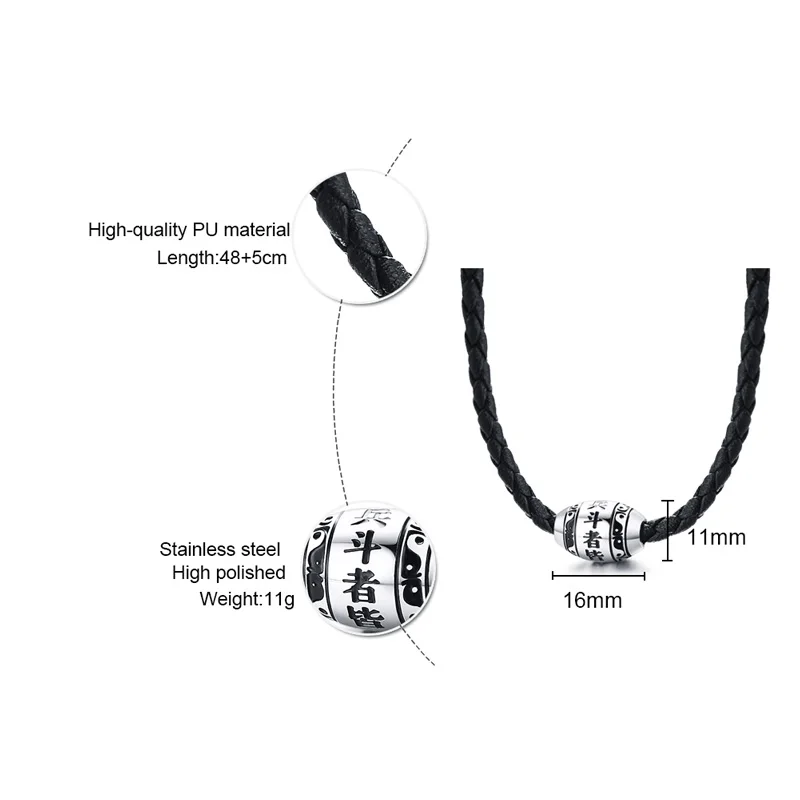 Мужской кулон из нержавеющей стали ZORCVENS колье с 9 буквами Будды мантры удача