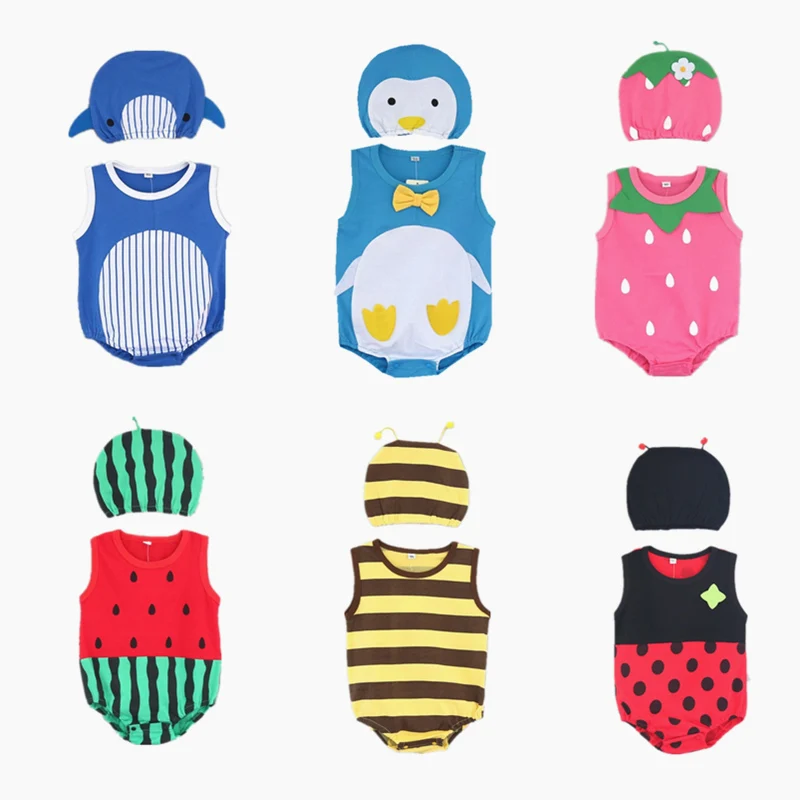 

Детский комбинезон без рукавов, в стиле унисекс