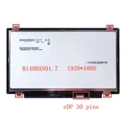 B140HAN01.7 для Lenovo ThinkPad X1 углерода LP140WF6-SPH1 SPH2 для lenovo T460 T460S T460P ips 72% NTSC дисплей панель Замена