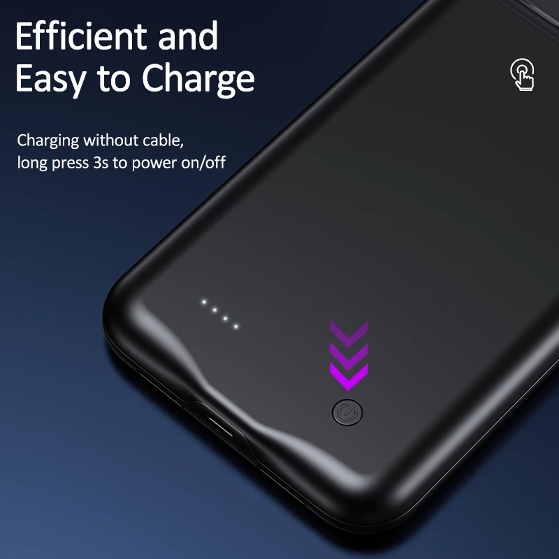 USAMS умный чехол для батареи, зарядное устройство для iPhone 11 Pro Max, чехол для батареи, внешний аккумулятор, резервный внешний аккумулятор для iPhone X XS