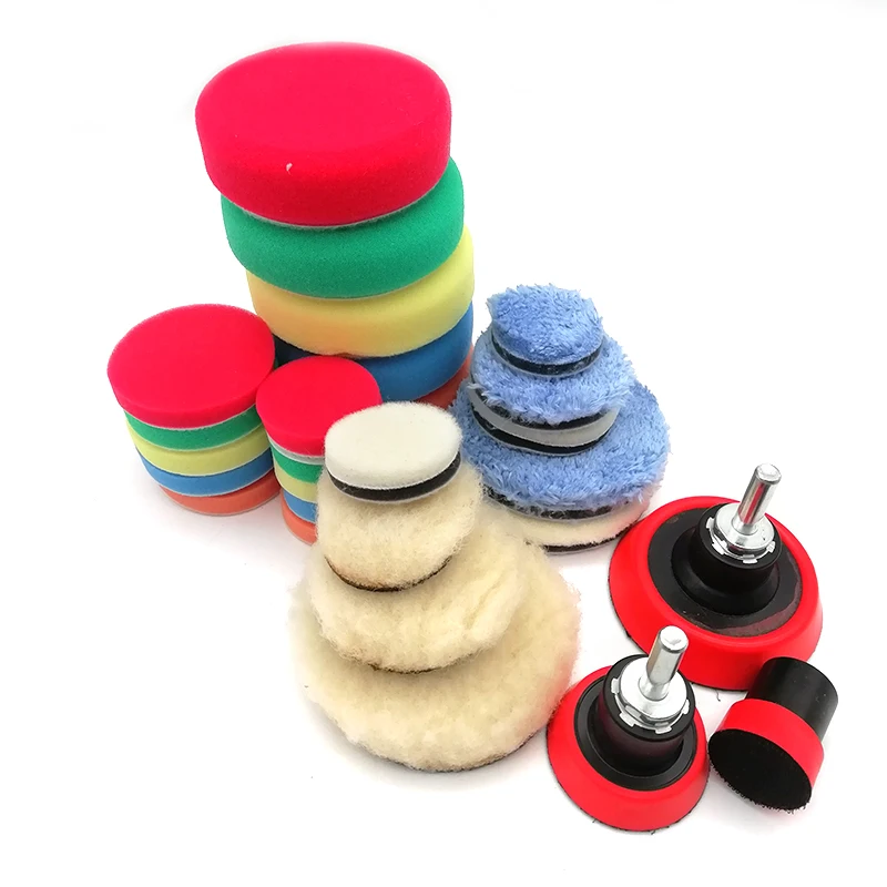 

29Pcs Polishing Pad Kit Fine Wool Pad Waxing Sponge Car Polish Buffing Pad Kit
