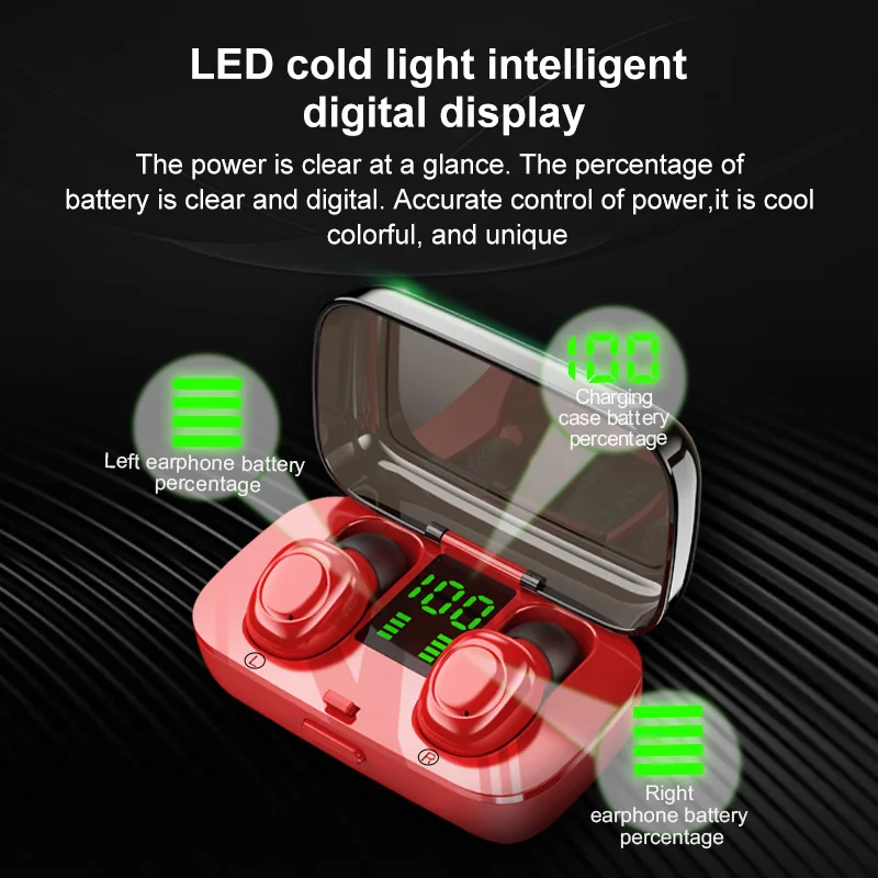 Фото Robotcube TWS Bluetooth 5 0 наушники 2200 мАч Беспроводные спортивные hi-fi музыка для девочек ТВ Robotcube TWS Bluetooth 5 0 наушники 2200 мАч Беспроводные спортивные hi-fi музыка для девочек ТВ