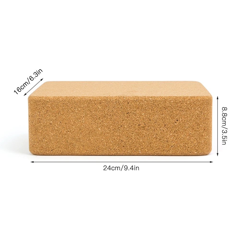 

3PCS Yoga Block Cork Sport Home Gym Exercise Wood Yoga Brick Soft High Density Block for Indoor Sport Exercise Workout Fitness