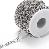 1meterlot rolo cable bulk chains stainless steel chain for jewelry making link diy punk necklace hiphop bracelet accessories