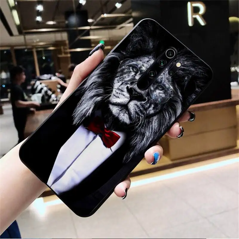 Мужской костюм рубашка галстук черный телефон чехол для Redmi Note 8 8A 8T 7 6 6A 5 5A 4 4X 4A Go Pro