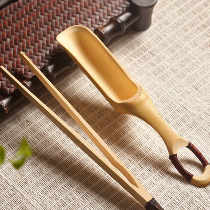 

Tea Spoon Natural Bamboo Chinese Kongfu Tea Shovel Tea Ceremony Coffee Measuring Spoon Kitchen Teaware Accessories