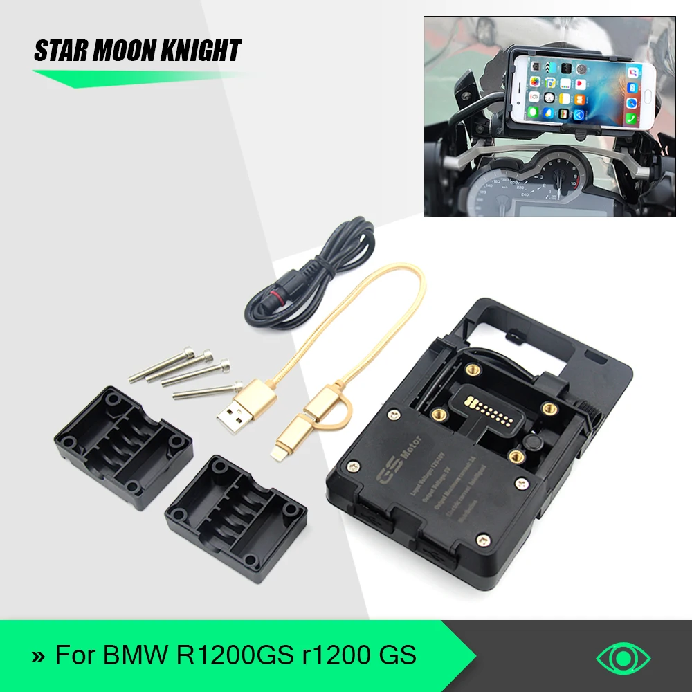 Кронштейн для навигации мотоцикла BMW R1200GS R 1200 GS Портативный gps-навигатор зарядное