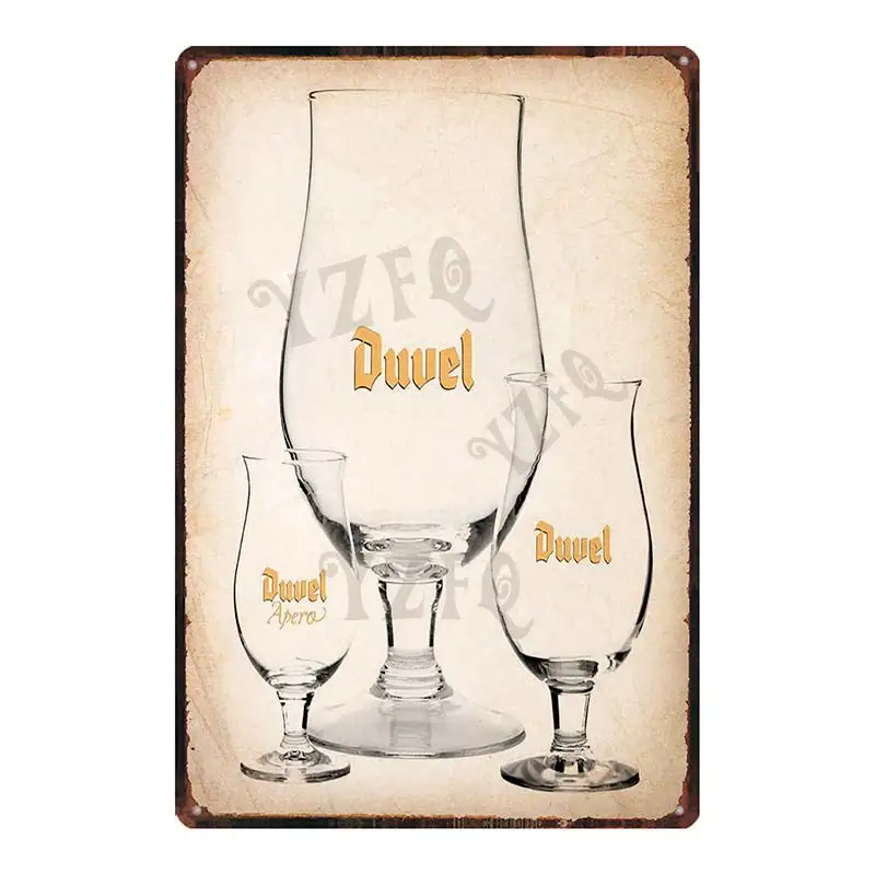 

Belgian Beer Decorative Signs Plaque Metal kitchen Vintage Wall Music Bar Home Restaurant Art Man Cave Decor 30X20CM DU-7713A