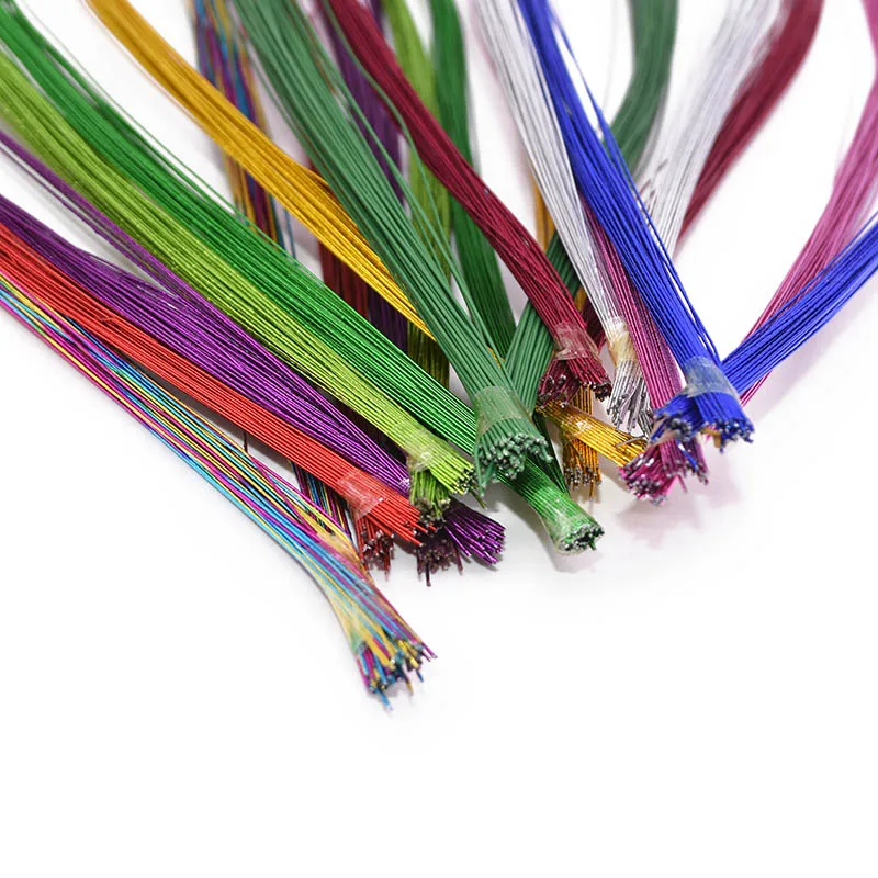 50 шт. 80 см длинный #26 бумажный провод для нейлоновых чулок своими руками Цветочная