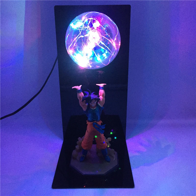 Dragon Ball Z лампа Фигурки Игрушка Сон Гоку kamehameha лампа аниме модель куклы с светодиодный светильник для детей Рождественский подарок