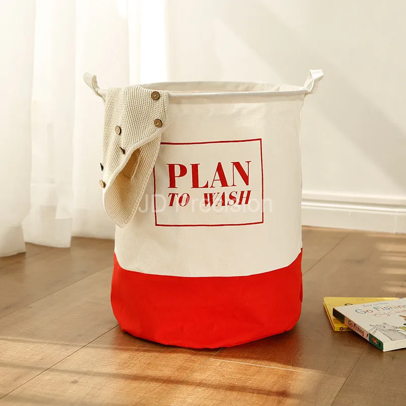 

Laundry Basket for Toy Storage Barrel Dirty Clothes Laundry Basket Large Sundries Household Organizer Storage Basket Folding Bag