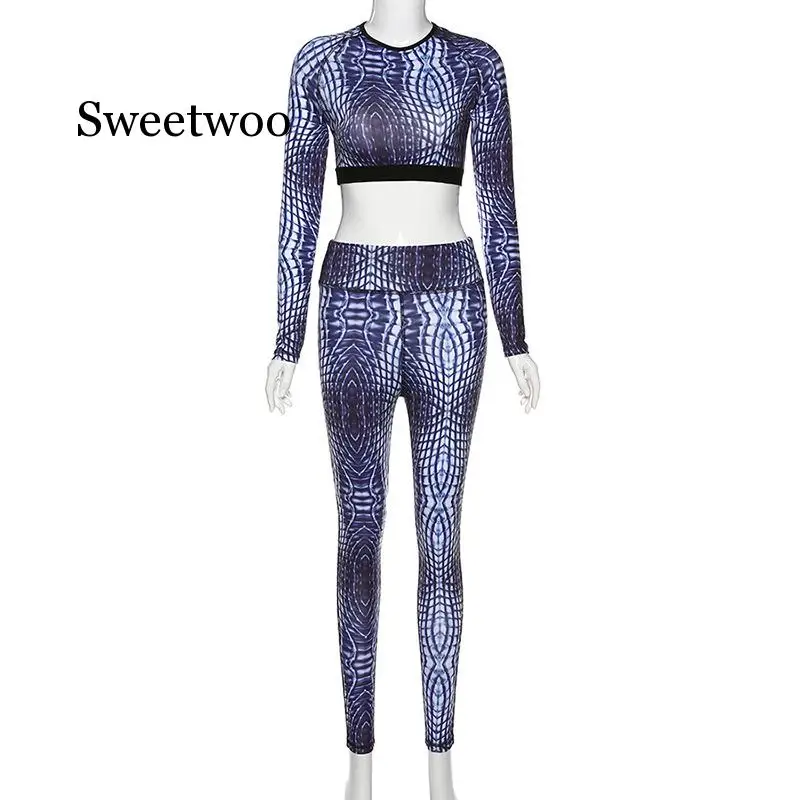 2 Piece Sexy Snake Print Yoga Set Women Workout Gym Clothing Sport Fitness Leggings Ropa Deportivas Mujer Running Ladies Suit | Спорт и