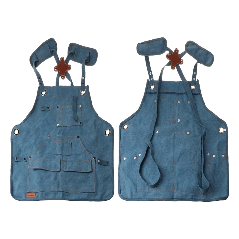 

Children Durable Goods Heavy Duty Waxed Unisex Canvas Work Apron Straps Adjustab Dropshipping
