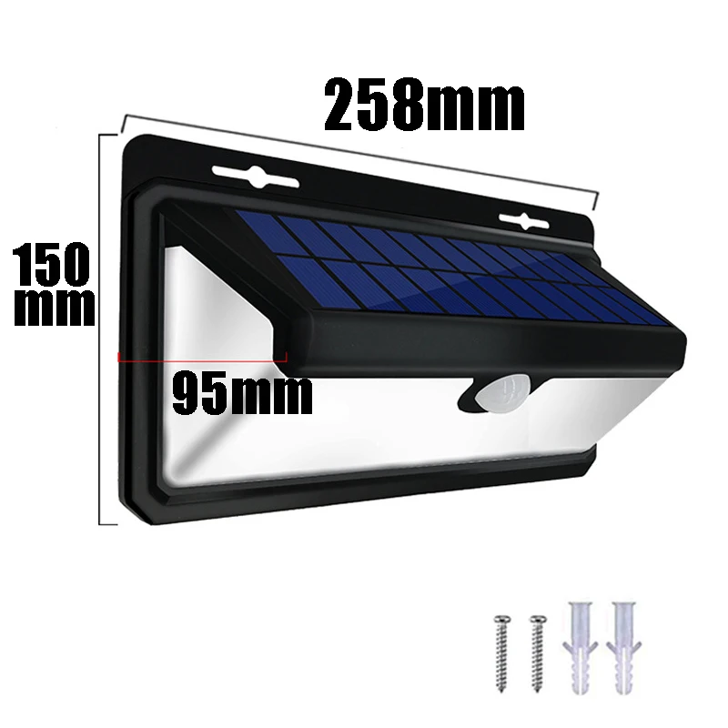 

A2 solar night lighting Flame light lantern garden wall LED PIR Sensor 400Lux biger4400mA 3-side light Saving waterproof