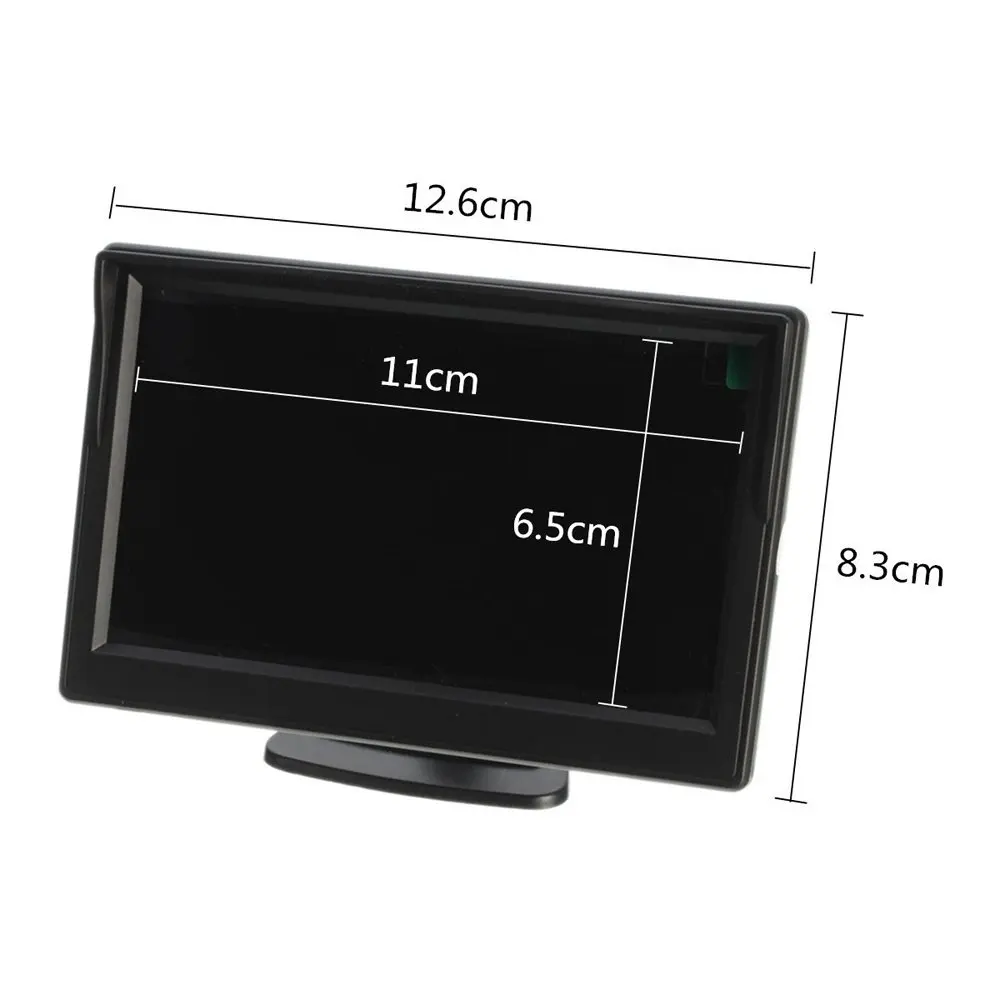 

New 5 Inch Car Reversing Camera Kit Back Up Car Monitor LCD Display HD Car Rear View Camera Parking System transmitter wireless