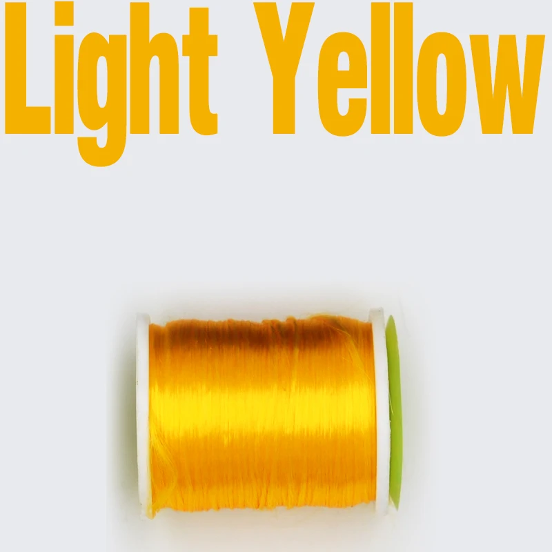 Light Yellow 1spool MNFT 8 цветов катушки мухобойка нить материал хлопок нить линия стартер широко используется в мухах тело мухобойка Материал s - Цвет: Light Yellow 1spool