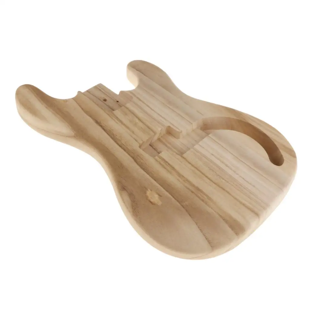 

Unfinished Electric Guitar /Bass Body Maple Empty Blank Guitar Barrel for PB