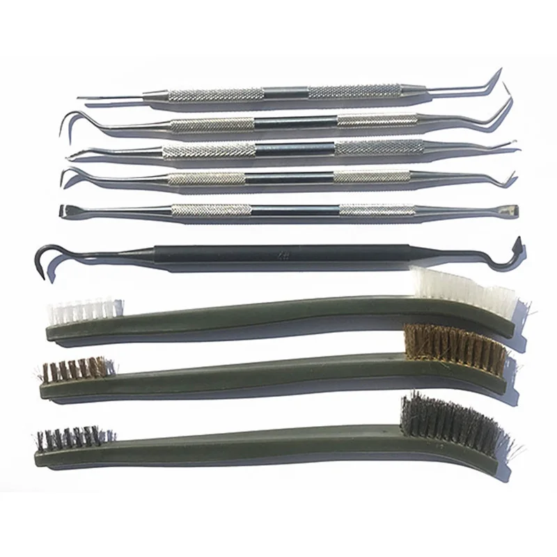 Набор для чистки пистолета 9 шт./компл. универсальная латунная стальная