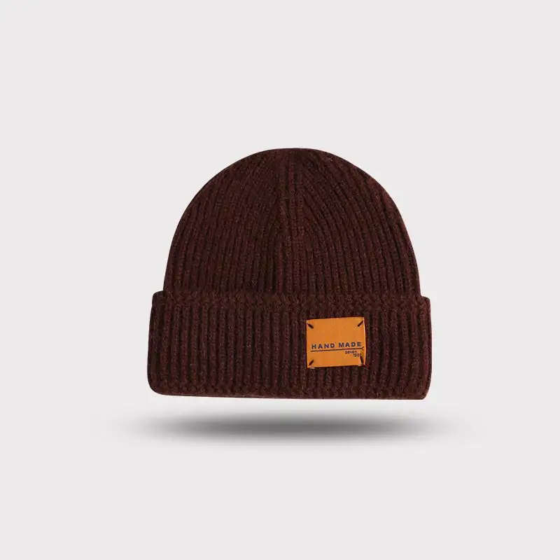 

LDSLYJR 2021 Autumn and winter Acrylic Letter Thicken knitted hat warm hat Skullies cap beanie hat for men and Women 113