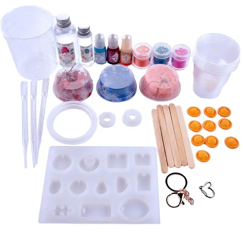 

1Set Crystal Epoxy Resin Mold Bracelet Pendant Casting Mould Handmade DIY Crafts Jewelry Making Tools E15E