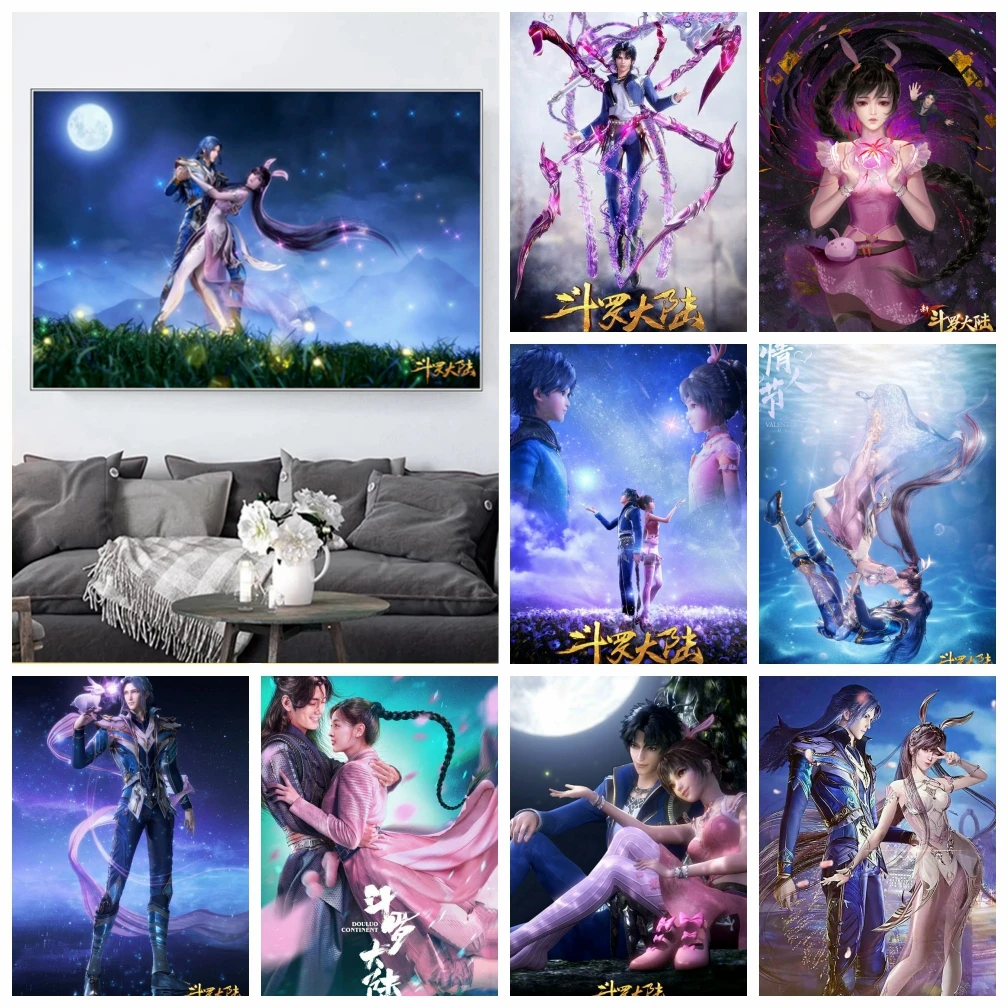 

5D DIY Douluo Continent Diamond Painting Anime Cross Stitch Kit Full Drill Squre/Round Embroidery Mosaic Gift Home Decor