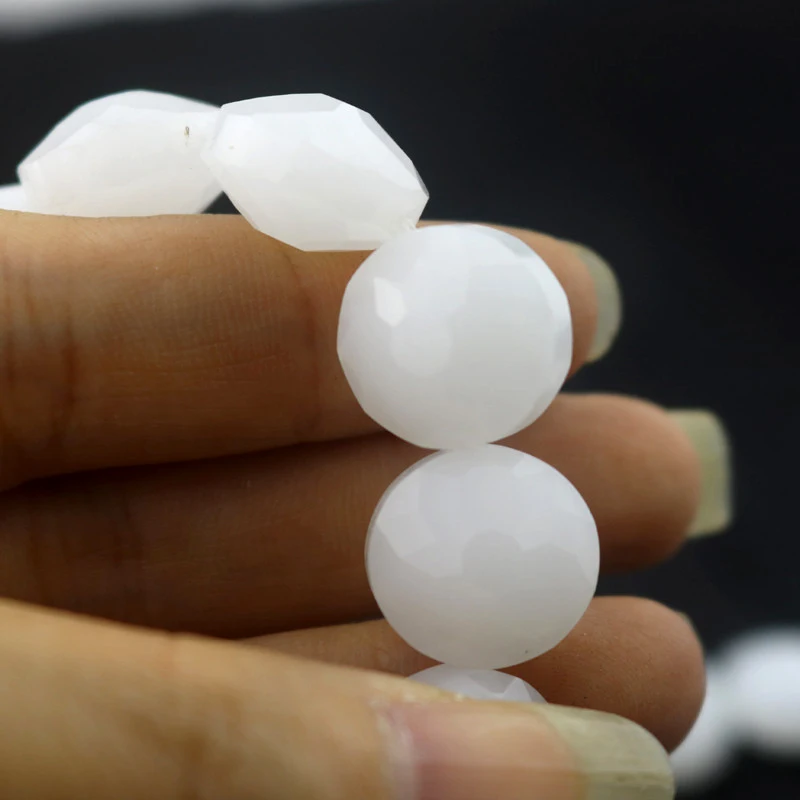 10 шт. Новое поступление натуральный белый хрусталь каменные бусины 8*14 мм для