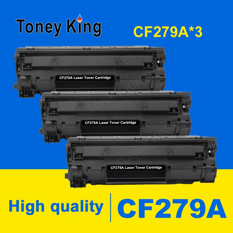 Toney King 3 шт совместимый тонер картридж CF279A 79a 279a для hp LaserJet Pro M12a M12w MFP M26a M26nw