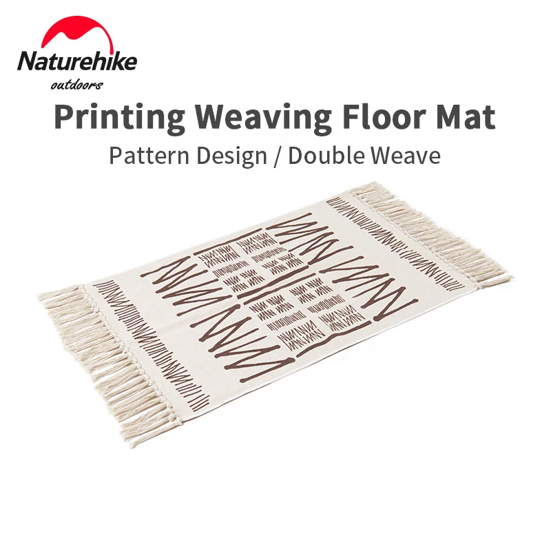 

Naturehike Outdoor Camping Floor Mat 600g Ultralight Polyester Cotton Printing Carpet Indoor Household Bedroom Woven Carpet